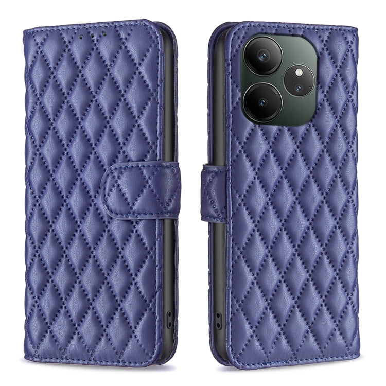 Diamond Lattice Wallet Flip Leather Phone Case, For Realme 16T 5G, For Realme 15 Pro 5G, For Realme 15 5G, For Realme 13 Pro 5G / 13 Pro+ 5G, For Realme GT 6 / GT 6T, For Realme C61 / C63