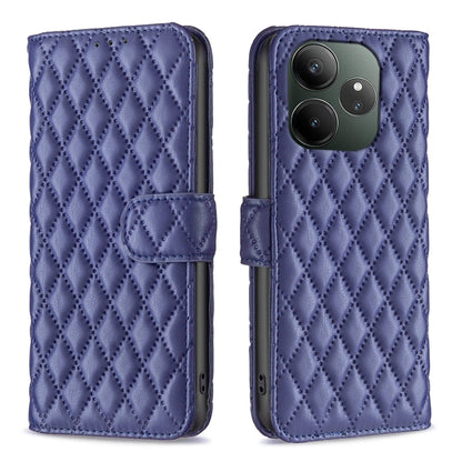 Diamond Lattice Wallet Flip Leather Phone Case, For Realme 16T 5G, For Realme 15 Pro 5G, For Realme 15 5G, For Realme 13 Pro 5G / 13 Pro+ 5G, For Realme GT 6 / GT 6T, For Realme C61 / C63