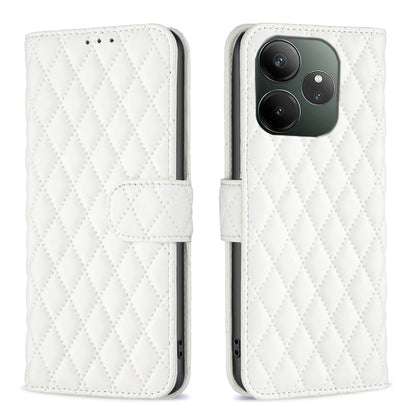 Diamond Lattice Wallet Flip Leather Phone Case, For Realme 16T 5G, For Realme 15 Pro 5G, For Realme 15 5G, For Realme 13 Pro 5G / 13 Pro+ 5G, For Realme GT 6 / GT 6T, For Realme C61 / C63