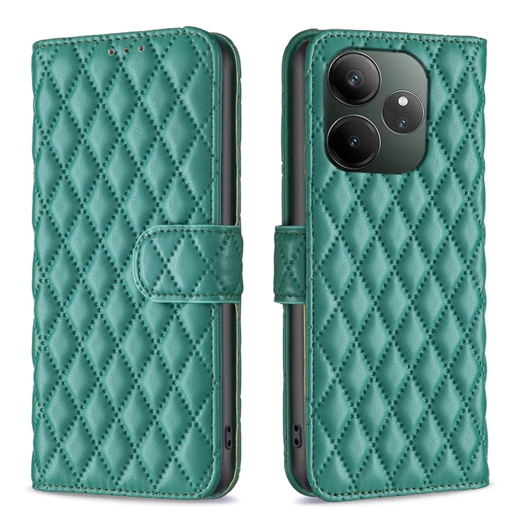 Diamond Lattice Wallet Flip Leather Phone Case, For Realme 16T 5G, For Realme 15 Pro 5G, For Realme 15 5G, For Realme 13 Pro 5G / 13 Pro+ 5G, For Realme GT 6 / GT 6T, For Realme C61 / C63