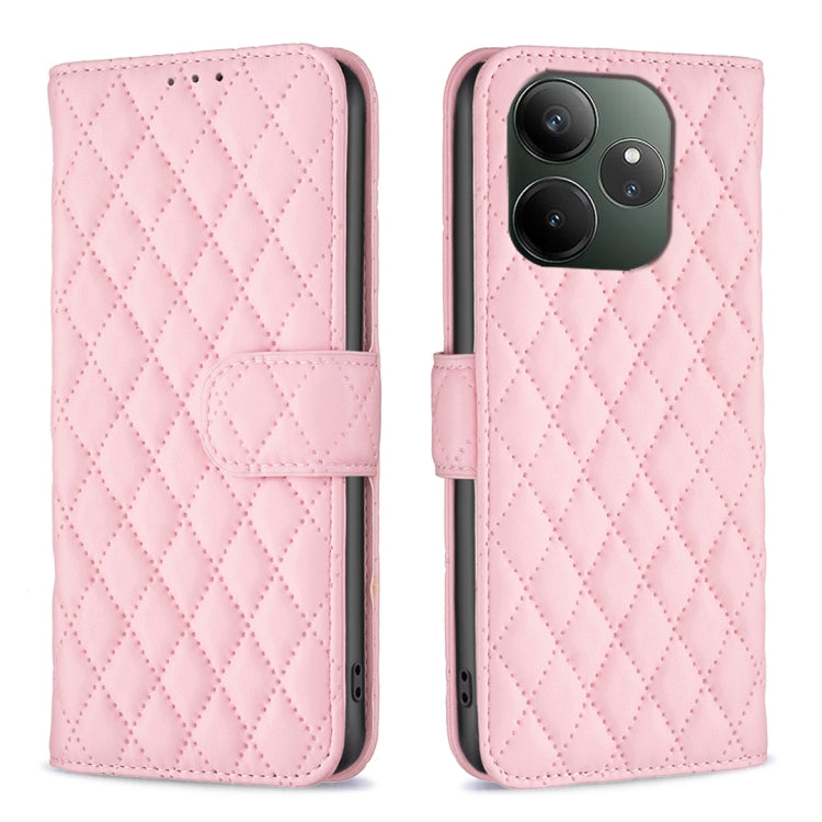 Diamond Lattice Wallet Flip Leather Phone Case, For Realme 16T 5G, For Realme 15 Pro 5G, For Realme 15 5G, For Realme 13 Pro 5G / 13 Pro+ 5G, For Realme GT 6 / GT 6T, For Realme C61 / C63