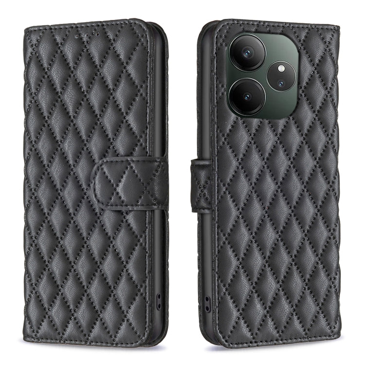 Diamond Lattice Wallet Flip Leather Phone Case, For Realme 16T 5G, For Realme 15 Pro 5G, For Realme 15 5G, For Realme 13 Pro 5G / 13 Pro+ 5G, For Realme GT 6 / GT 6T, For Realme C61 / C63