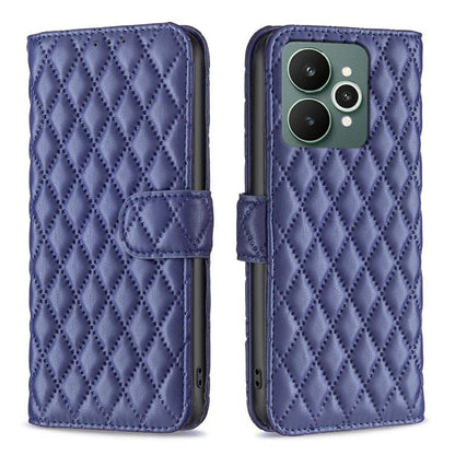 Diamond Lattice Wallet Flip Leather Phone Case, For Realme 16T 5G, For Realme 15 Pro 5G, For Realme 15 5G, For Realme 13 Pro 5G / 13 Pro+ 5G, For Realme GT 6 / GT 6T, For Realme C61 / C63