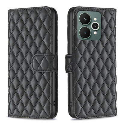 Diamond Lattice Wallet Flip Leather Phone Case, For Realme 16T 5G, For Realme 15 Pro 5G, For Realme 15 5G, For Realme 13 Pro 5G / 13 Pro+ 5G, For Realme GT 6 / GT 6T, For Realme C61 / C63