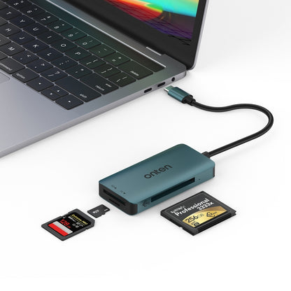 Onten C15 3 in 1 USB-C / Type-C to CFast 2.0 & SD & TF Card Reader, C15