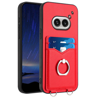 R20 Ring Card Holder Phone Case, For Nothing CMF Phone 2 Pro, For Nothing Phone 3a, For Nothing Phone 3a Pro, For Nothing Phone 2a