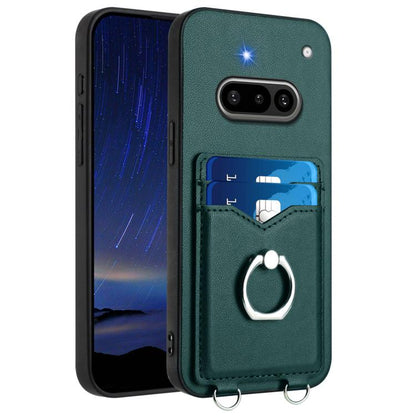 R20 Ring Card Holder Phone Case, For Nothing CMF Phone 2 Pro, For Nothing Phone 3a, For Nothing Phone 3a Pro, For Nothing Phone 2a