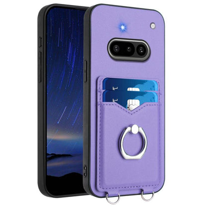 R20 Ring Card Holder Phone Case, For Nothing CMF Phone 2 Pro, For Nothing Phone 3a, For Nothing Phone 3a Pro, For Nothing Phone 2a