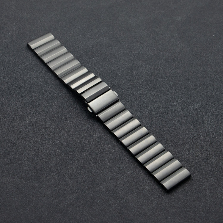 Three Plants Flat Buckle Titanium Alloy Watch Band, 22mm
