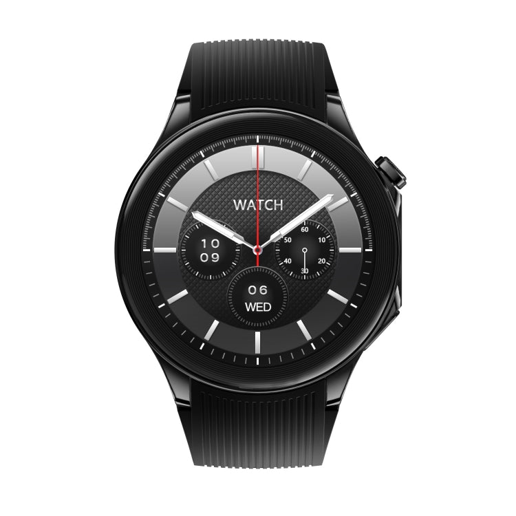 HD Watch X 1.43 inch IP68 BT5.3 Sport Smart Watch, Support Bluetooth Call / Sleep / Blood Oxygen / Heart Rate / Blood Pressure Health Monitor, Black Steel + Black Silicone Strap, Black Leather + Black Silicone Strap, Silver Steel + Blue Silicone Strap ...