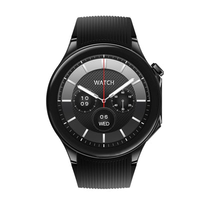 HD Watch X 1.43 inch IP68 BT5.3 Sport Smart Watch, Support Bluetooth Call / Sleep / Blood Oxygen / Heart Rate / Blood Pressure Health Monitor, Black Steel + Black Silicone Strap, Black Leather + Black Silicone Strap, Silver Steel + Blue Silicone Strap ...