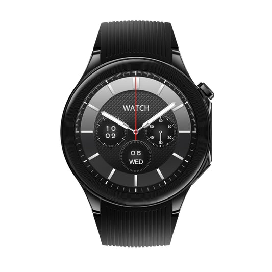 HD Watch X 1.43 inch IP68 BT5.3 Sport Smart Watch, Support Bluetooth Call / Sleep / Blood Oxygen / Heart Rate / Blood Pressure Health Monitor, Black Steel + Black Silicone Strap, Black Leather + Black Silicone Strap, Silver Steel + Blue Silicone Strap ...