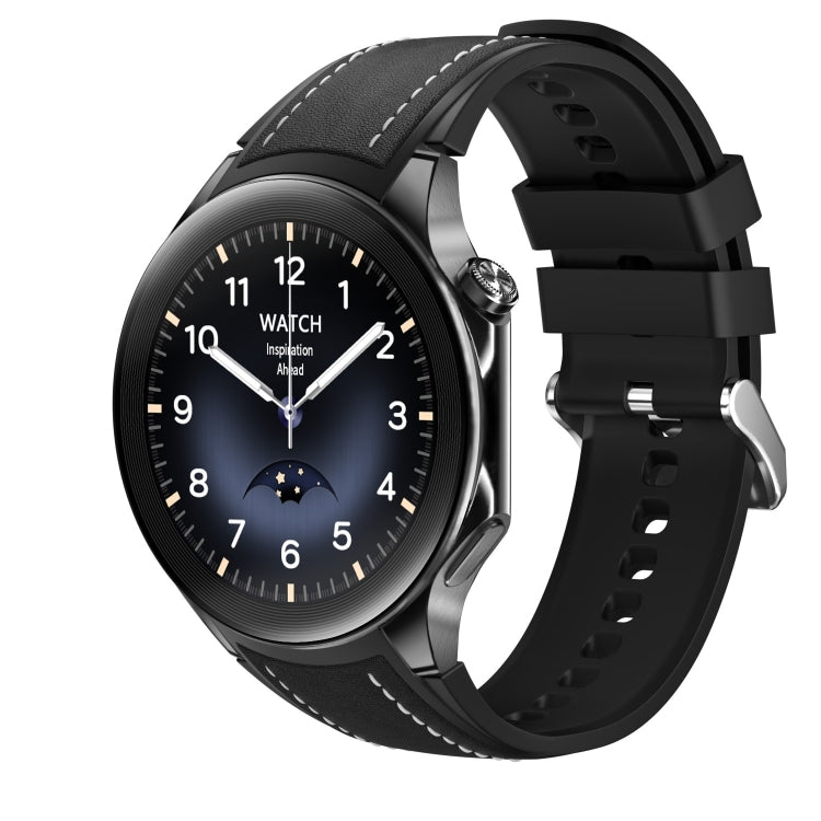 HD Watch X 1.43 inch IP68 BT5.3 Sport Smart Watch, Support Bluetooth Call / Sleep / Blood Oxygen / Heart Rate / Blood Pressure Health Monitor, Black Steel + Black Silicone Strap, Black Leather + Black Silicone Strap, Silver Steel + Blue Silicone Strap ...