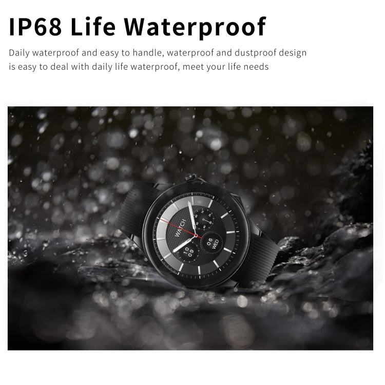 HD Watch X 1.43 inch IP68 BT5.3 Sport Smart Watch, Support Bluetooth Call / Sleep / Blood Oxygen / Heart Rate / Blood Pressure Health Monitor, Black Steel + Black Silicone Strap, Black Leather + Black Silicone Strap, Silver Steel + Blue Silicone Strap ...