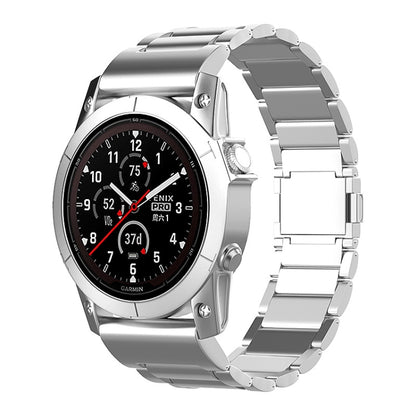 22mm Three-Bead Magnetic Buckle Metal Quick Release Watch Band, For Garmin Fenix 7 / Forerunner 965