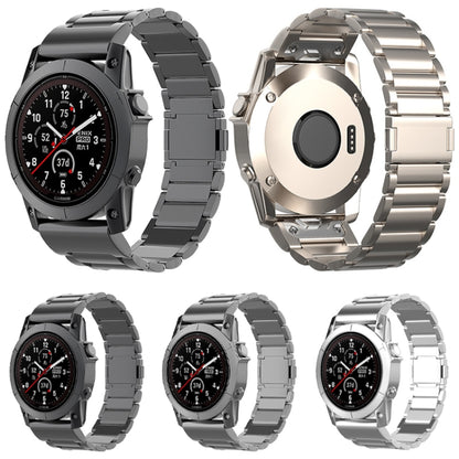 22mm Three-Bead Magnetic Buckle Metal Quick Release Watch Band, For Garmin Fenix 7 / Forerunner 965