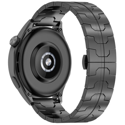 Butterfly Buckle Titanium Alloy Watch Band, 22mm