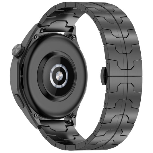 Butterfly Buckle Titanium Alloy Watch Band, 22mm