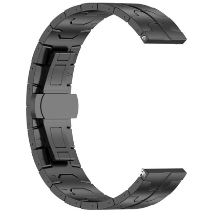 Butterfly Buckle Titanium Alloy Watch Band, 22mm
