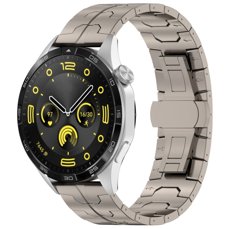 Butterfly Buckle Titanium Alloy Watch Band, 22mm