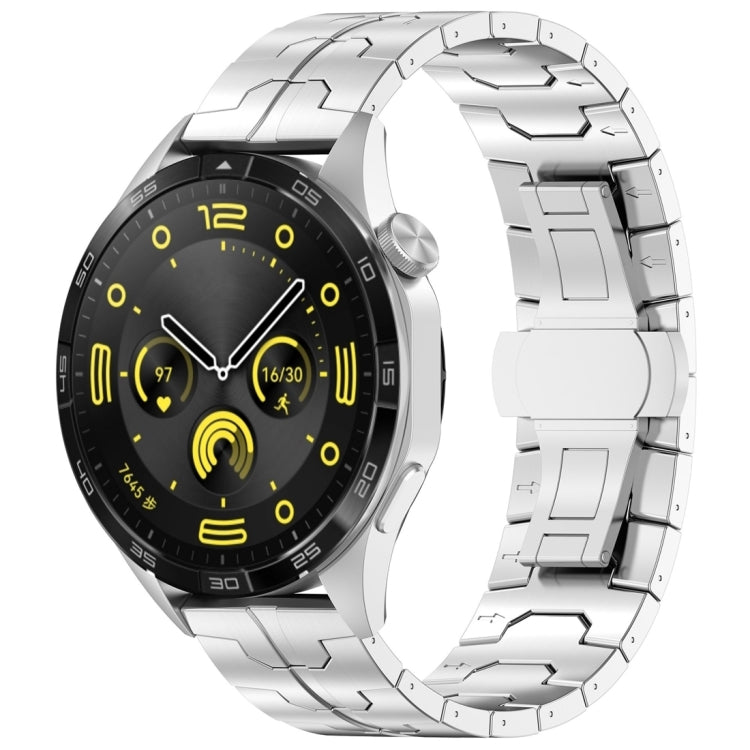 Butterfly Buckle Titanium Alloy Watch Band, 22mm