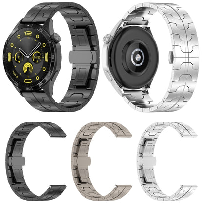 Butterfly Buckle Titanium Alloy Watch Band, 22mm