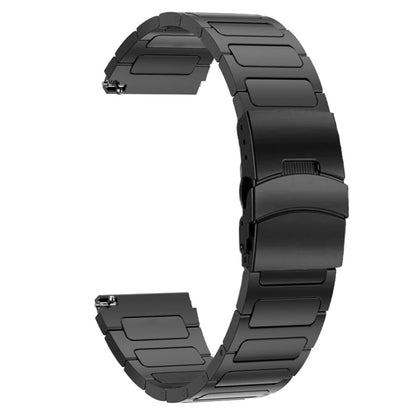 Dual Safety Buckle Titanium Alloy Watch Band, 22mm