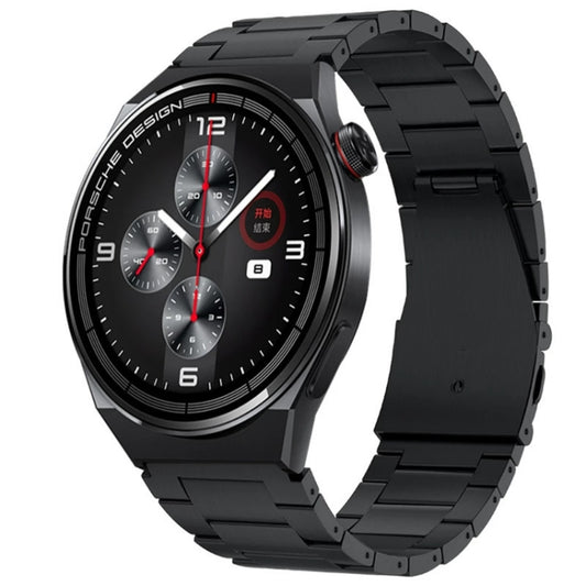Three-Bead Magnetic Buckle Titanium Alloy Watch Band, 22mm