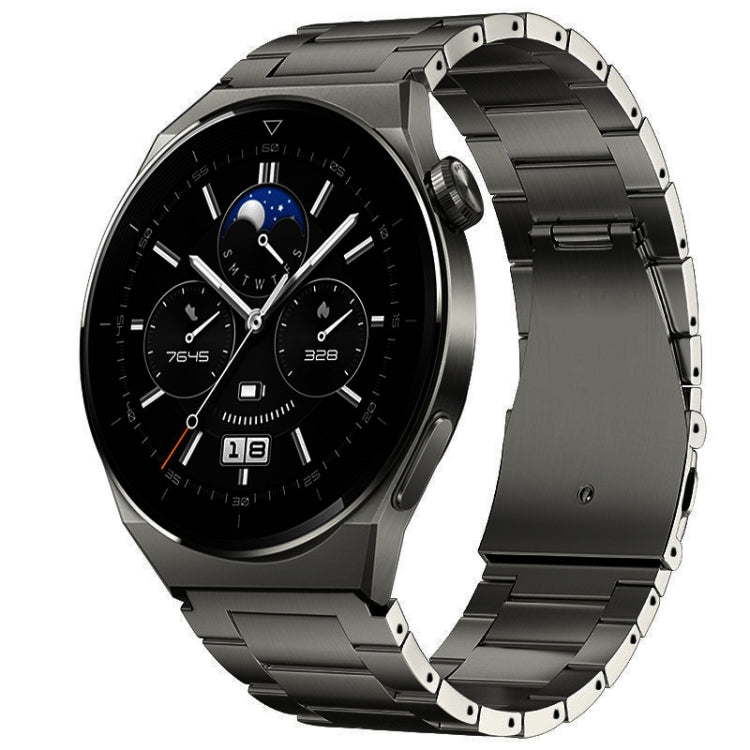 Three-Bead Magnetic Buckle Titanium Alloy Watch Band, 22mm