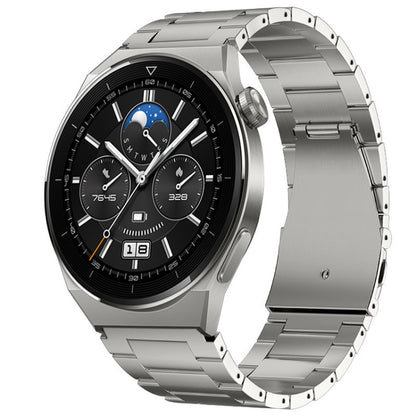 Three-Bead Magnetic Buckle Titanium Alloy Watch Band, 22mm