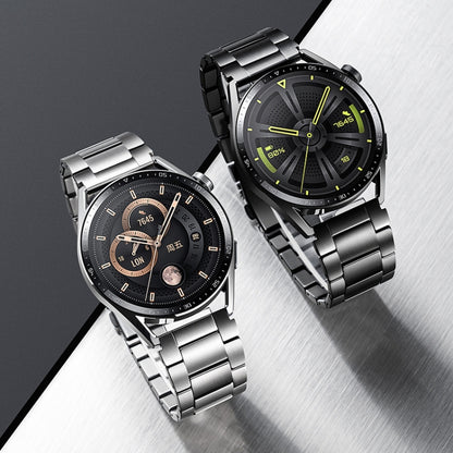 Three-Bead Magnetic Buckle Titanium Alloy Watch Band, 22mm