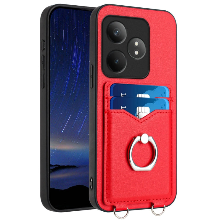 R20 Ring Card Holder Phone Case, For Realme 14, For Realme 14 Pro+, For Realme 14 Pro, For Realme GT Neo6 SE, For Realme GT Neo6 / GT 6T 5G, For Realme 12 Pro / 12 Pro+, For Realme P1 Pro 5G, For Realme Narzo 70 Pro 5G                                  ...