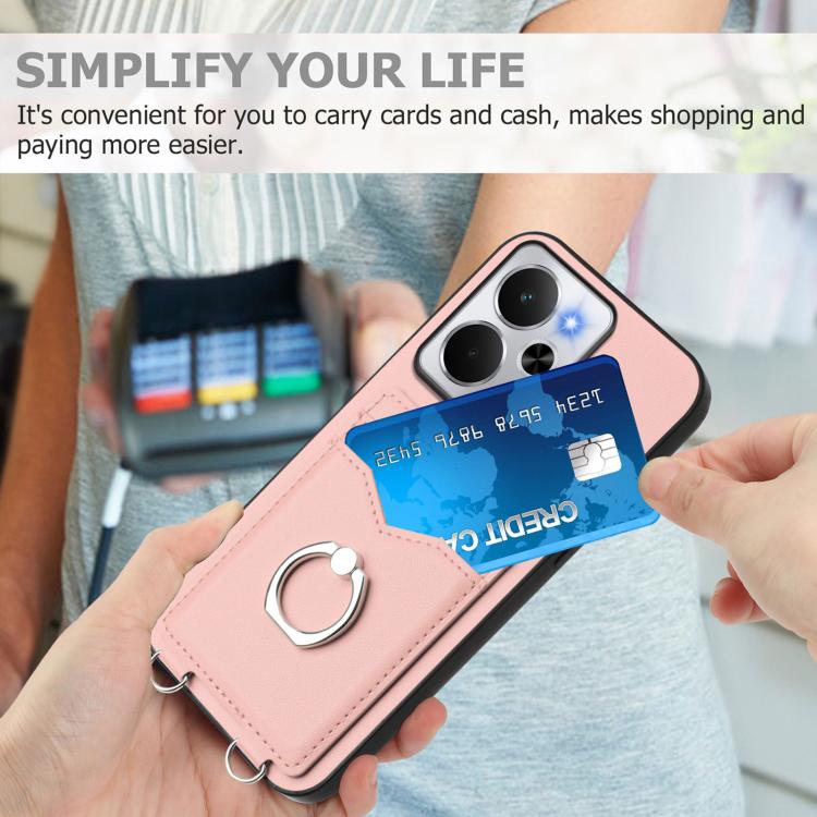 R20 Ring Card Holder Phone Case, For Realme 14, For Realme 14 Pro+, For Realme 14 Pro, For Realme GT Neo6 SE, For Realme GT Neo6 / GT 6T 5G, For Realme 12 Pro / 12 Pro+, For Realme P1 Pro 5G, For Realme Narzo 70 Pro 5G                                  ...