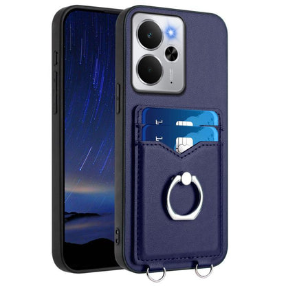 R20 Ring Card Holder Phone Case, For Realme 14, For Realme 14 Pro+, For Realme 14 Pro, For Realme GT Neo6 SE, For Realme GT Neo6 / GT 6T 5G, For Realme 12 Pro / 12 Pro+, For Realme P1 Pro 5G, For Realme Narzo 70 Pro 5G                                  ...