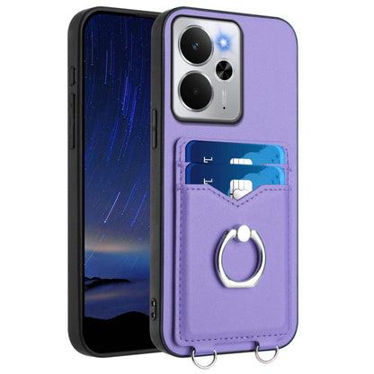 R20 Ring Card Holder Phone Case, For Realme 14, For Realme 14 Pro+, For Realme 14 Pro, For Realme GT Neo6 SE, For Realme GT Neo6 / GT 6T 5G, For Realme 12 Pro / 12 Pro+, For Realme P1 Pro 5G, For Realme Narzo 70 Pro 5G                                  ...