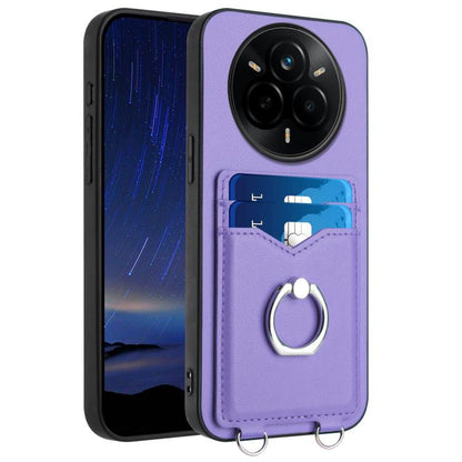 R20 Ring Card Holder Phone Case, For Realme 14, For Realme 14 Pro+, For Realme 14 Pro, For Realme GT Neo6 SE, For Realme GT Neo6 / GT 6T 5G, For Realme 12 Pro / 12 Pro+, For Realme P1 Pro 5G, For Realme Narzo 70 Pro 5G                                  ...