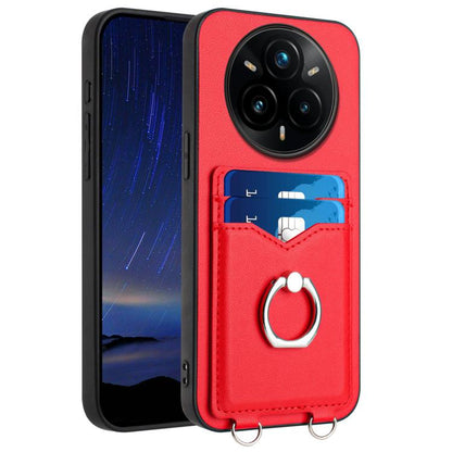 R20 Ring Card Holder Phone Case, For Realme 14, For Realme 14 Pro+, For Realme 14 Pro, For Realme GT Neo6 SE, For Realme GT Neo6 / GT 6T 5G, For Realme 12 Pro / 12 Pro+, For Realme P1 Pro 5G, For Realme Narzo 70 Pro 5G                                  ...