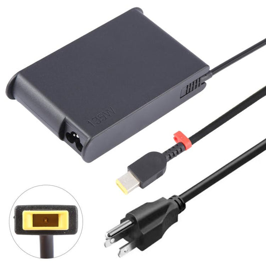 135W 20V 6.75A Laptop Notebook Power Adapter with Big Square USB Port For Lenovo Thinkpad / ThinkBook / Xiaoxin