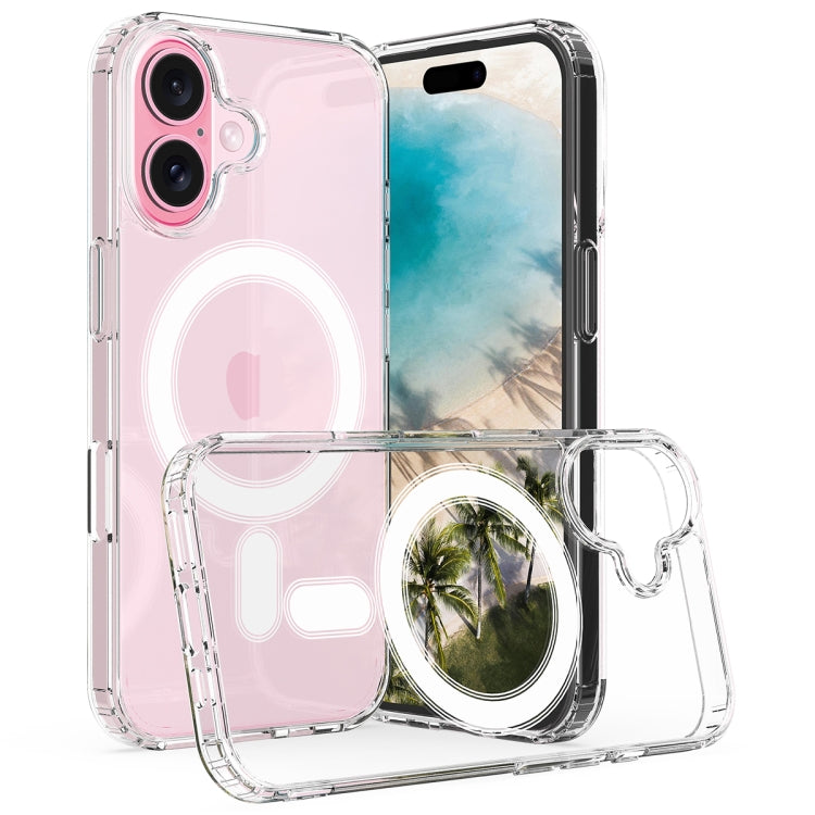 MagSafe Clear Acrylic PC Hybrid TPU Phone Case, For iPhone 17 Pro Max, For iPhone 17 Pro Max C-type, For iPhone 17 Pro, For iPhone 17 Pro C-type, For iPhone 17, For iPhone Air, For iPhone 16 Pro Max, For iPhone 16 Pro, For iPhone 16 Plus, For iPhone 16