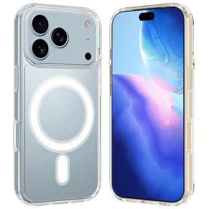 MagSafe Clear Acrylic PC Hybrid TPU Phone Case, For iPhone 17 Pro Max, For iPhone 17 Pro Max C-type, For iPhone 17 Pro, For iPhone 17 Pro C-type, For iPhone 17, For iPhone Air, For iPhone 16 Pro Max, For iPhone 16 Pro, For iPhone 16 Plus, For iPhone 16