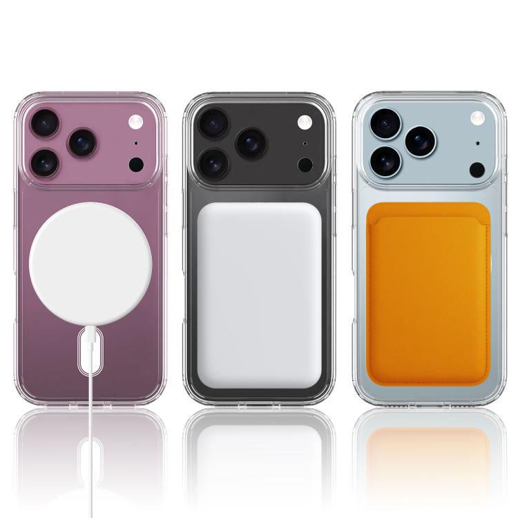 MagSafe Clear Acrylic PC Hybrid TPU Phone Case, For iPhone 17 Pro Max, For iPhone 17 Pro Max C-type, For iPhone 17 Pro, For iPhone 17 Pro C-type, For iPhone 17, For iPhone Air, For iPhone 16 Pro Max, For iPhone 16 Pro, For iPhone 16 Plus, For iPhone 16