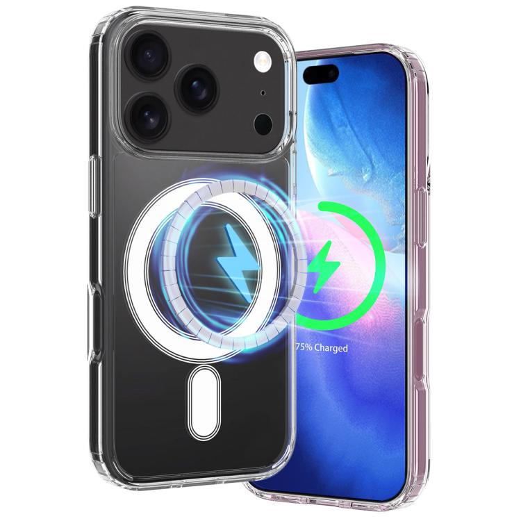 MagSafe Clear Acrylic PC Hybrid TPU Phone Case, For iPhone 17 Pro Max, For iPhone 17 Pro Max C-type, For iPhone 17 Pro, For iPhone 17 Pro C-type, For iPhone 17, For iPhone Air, For iPhone 16 Pro Max, For iPhone 16 Pro, For iPhone 16 Plus, For iPhone 16