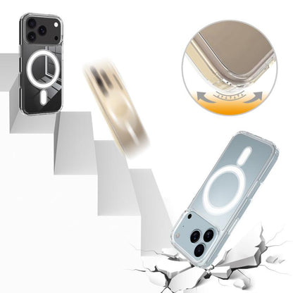MagSafe Clear Acrylic PC Hybrid TPU Phone Case, For iPhone 17 Pro Max, For iPhone 17 Pro Max C-type, For iPhone 17 Pro, For iPhone 17 Pro C-type, For iPhone 17, For iPhone Air, For iPhone 16 Pro Max, For iPhone 16 Pro, For iPhone 16 Plus, For iPhone 16