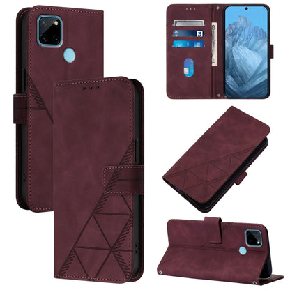 Crossbody 3D Embossed Flip Leather Phone Case, For Realme 14 Pro+, For Realme 14 Pro, For Realme GT7 Pro 5G, For Realme 13 Pro / 13 Pro+ 5G, For Realme GT 6 5G Global, For Realme GT 6T 5G Global, For Realme C21Y, For Realme C17 / 7i