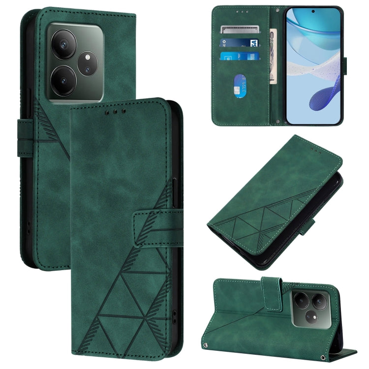 Crossbody 3D Embossed Flip Leather Phone Case, For Realme 14 Pro+, For Realme 14 Pro, For Realme GT7 Pro 5G, For Realme 13 Pro / 13 Pro+ 5G, For Realme GT 6 5G Global, For Realme GT 6T 5G Global, For Realme C21Y, For Realme C17 / 7i