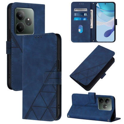 Crossbody 3D Embossed Flip Leather Phone Case, For Realme 14 Pro+, For Realme 14 Pro, For Realme GT7 Pro 5G, For Realme 13 Pro / 13 Pro+ 5G, For Realme GT 6 5G Global, For Realme GT 6T 5G Global, For Realme C21Y, For Realme C17 / 7i