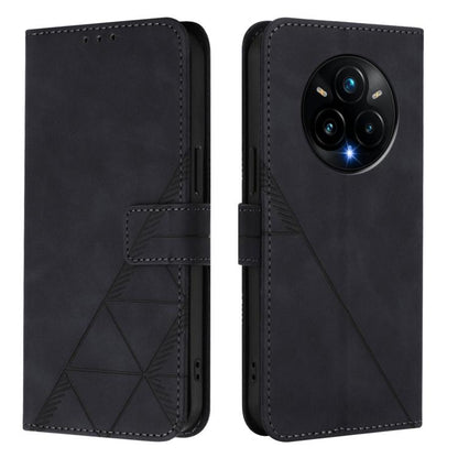 Crossbody 3D Embossed Flip Leather Phone Case, For Realme 14 Pro+, For Realme 14 Pro, For Realme GT7 Pro 5G, For Realme 13 Pro / 13 Pro+ 5G, For Realme GT 6 5G Global, For Realme GT 6T 5G Global, For Realme C21Y, For Realme C17 / 7i