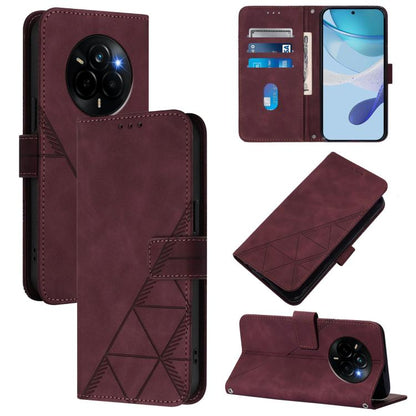 Crossbody 3D Embossed Flip Leather Phone Case, For Realme 16T 5G Global, For Realme C85 5G / 15X 5G India, For Realme 16 Pro+ 5G Global, For Realme 16 Pro 5G Global, For Realme P4X 5G, For Realme C71 4G India, For Realme P4 Pro 5G, For Realme P4 5G    ...