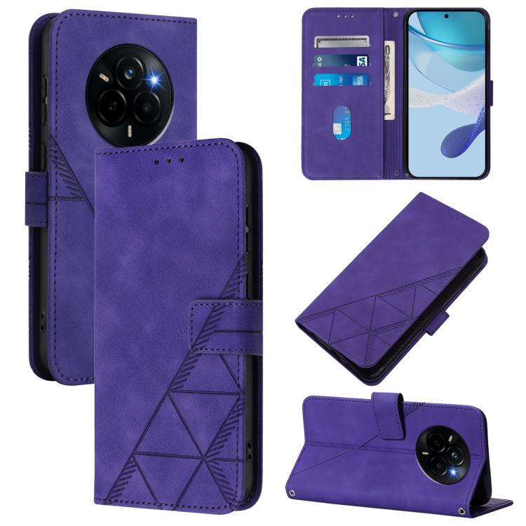 Crossbody 3D Embossed Flip Leather Phone Case, For Realme 16T 5G Global, For Realme C85 5G / 15X 5G India, For Realme 16 Pro+ 5G Global, For Realme 16 Pro 5G Global, For Realme P4X 5G, For Realme C71 4G India, For Realme P4 Pro 5G, For Realme P4 5G    ...