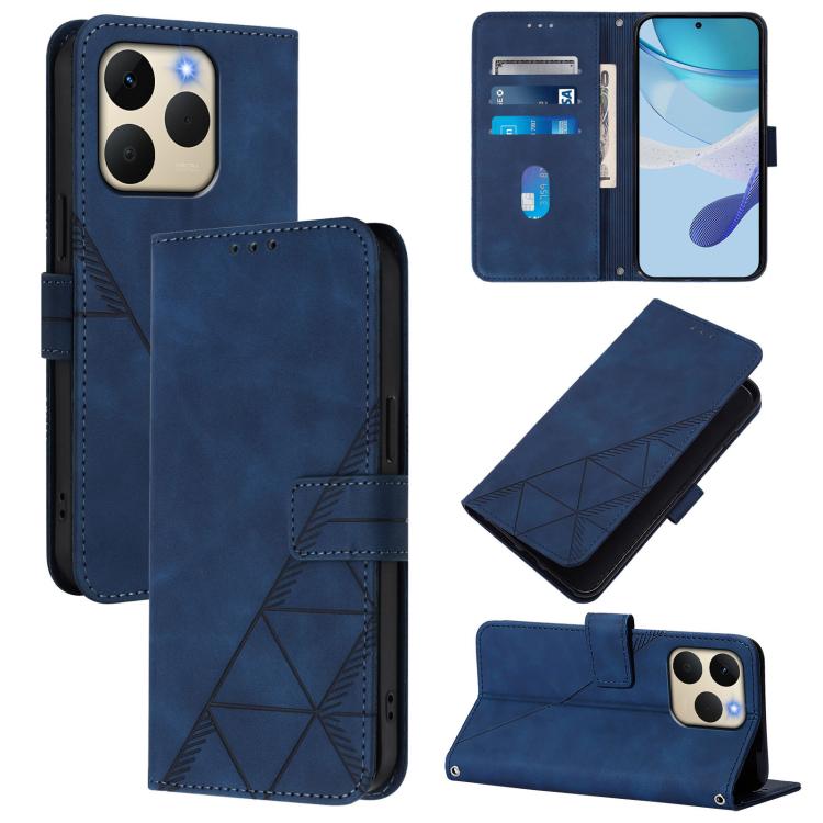 Crossbody 3D Embossed Flip Leather Phone Case, For Realme 16T 5G Global, For Realme C85 5G / 15X 5G India, For Realme 16 Pro+ 5G Global, For Realme 16 Pro 5G Global, For Realme P4X 5G, For Realme C71 4G India, For Realme P4 Pro 5G, For Realme P4 5G    ...
